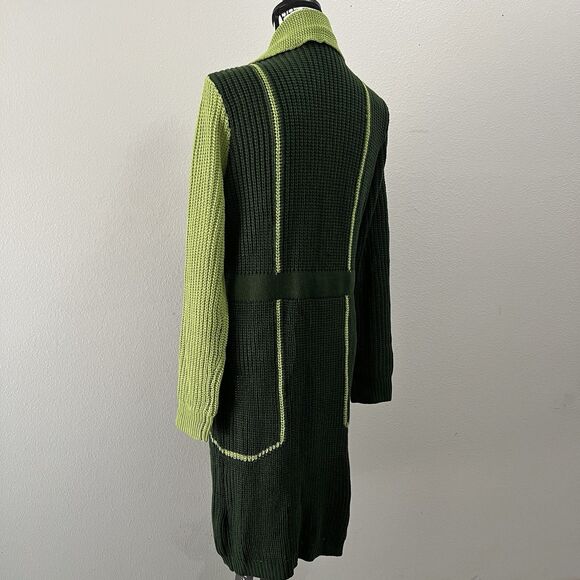 NWT Green Long Cardigan MEDIUM Shein X - Picture 3 of 4